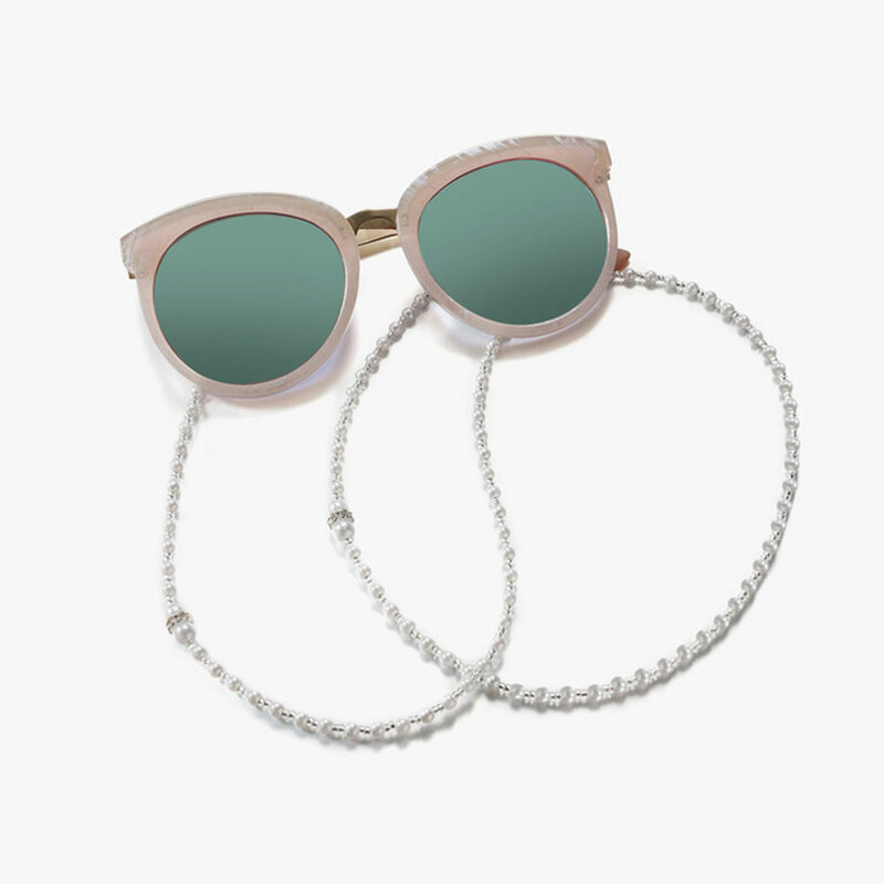 Lanière de lunettes, perles transparentes, chaîne de lunettes de soleil, corde de lunettes, accessoires de lunettes de lecture