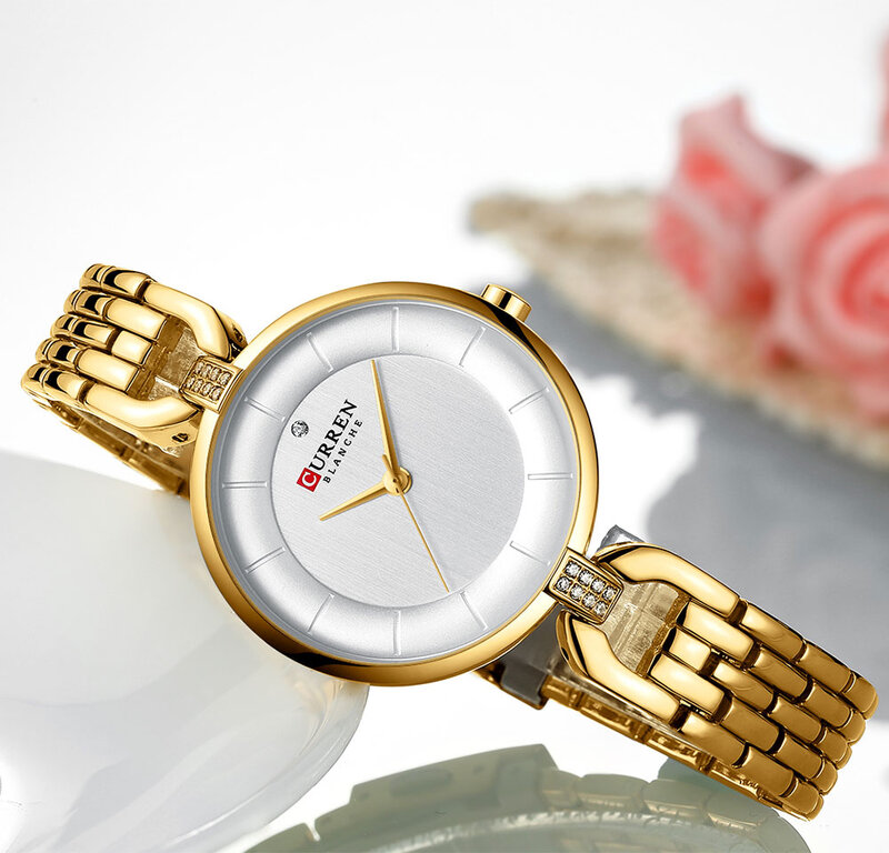 CURREN Sport femminile orologi eleganti orologi da donna di lusso orologio da polso impermeabile da donna al quarzo semplice di marca superiore reloj mujer 9052