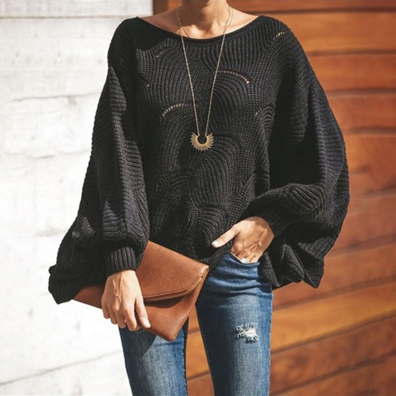 Loose Autumn Sweater Women 2021 New Korean Elegant Knitted Sweater Oversized Warm Female Pullovers Fashion Solid Tops