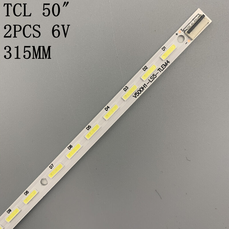 ใหม่ 2 PCS ไฟ LED Strip สำหรับ LE50D8800 V500HJ1-LE1 V500H1-LS5-TLEM6 V500H1-LS5-TREM6 V500H1-LS5-TLEM4 V500H1-LS5-TREM4 E117098