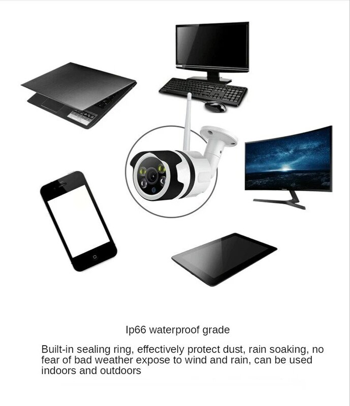 1080P 와이파이 IP 카메라, 홈 보안 카메라, IP66 방수 양방향 음성 오디오 무선 CCTV 감시 보안 총알 카메라