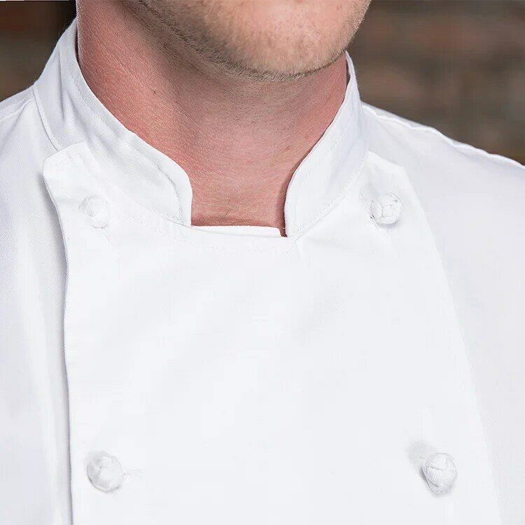ขายส่ง Chef Uniform Unisex ห้องครัว Breathable Double Breasted เสื้อเชฟเสื้อผ้าทำงานโรงแรมทำอาหาร Chef Uniform