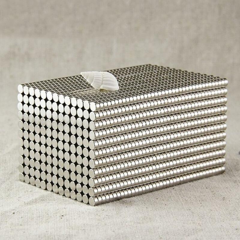 50 Buah 4X2Mm Magnet NdFeB Magnet Neodymium Bumi Langka Bentuk Bulat