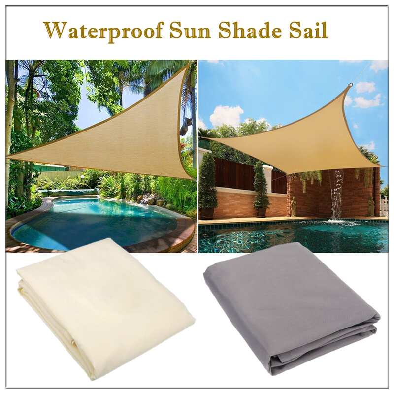 NEW Waterproof Sunshade Sun Shade Sail For Garden Outdoor Awings Camping Beach Tent Pool Patio Canopy Triangle Shade Sai Sun