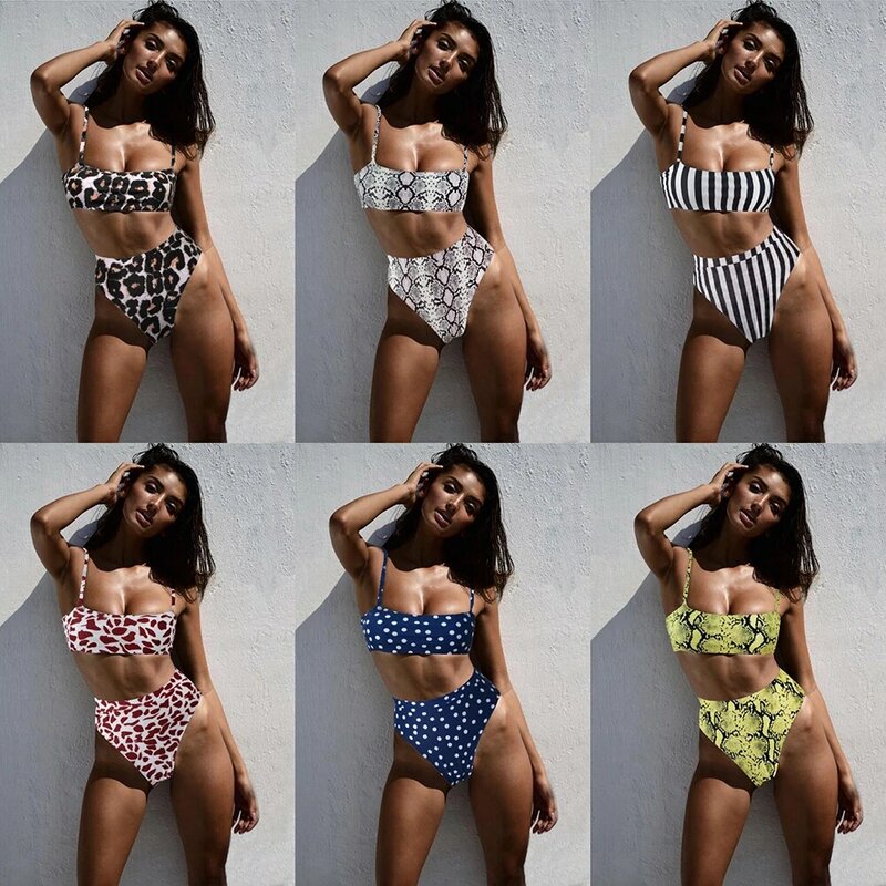 ZTVitality Sexy Bikini stałe Push Up Bikini 2021 gorąca sprzedaż wyściełane ramiączka biustonosza wysokiej talii kostium kąpielowy damski stroje kąpielowe kobiety Biquini