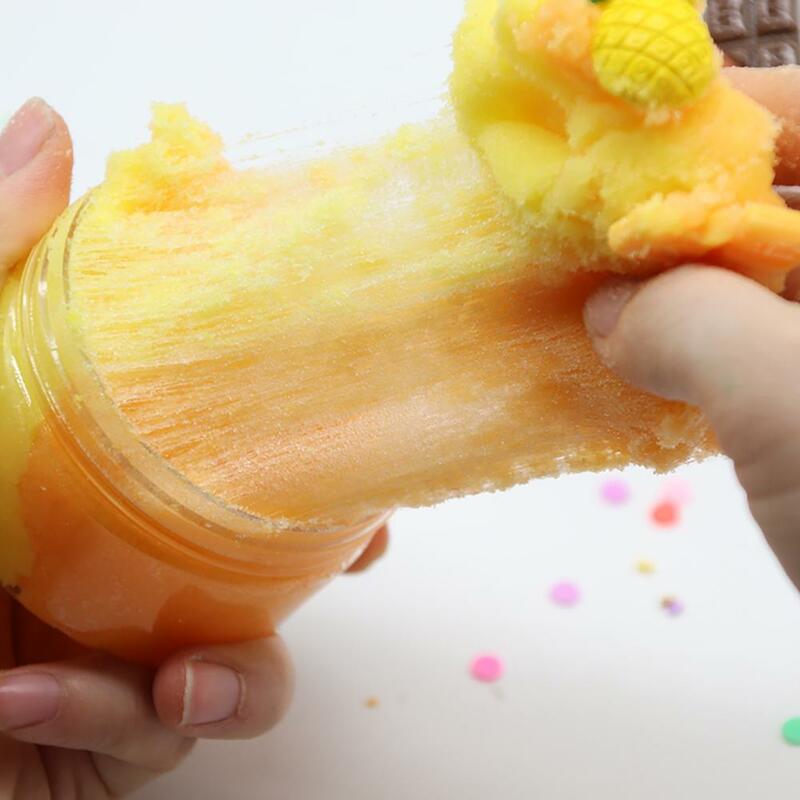Puszysty pączek czekoladowy krem szczotkowany Sime Putty glina miękka zabawka DIY ręcznie zabawka spinner Slime antystresowy dla dzieci