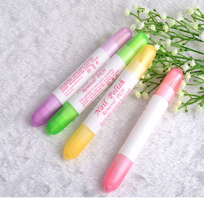 1 pz Gel Nail Polish Remover penne Nail Art correttore penna Manicure Cleaner gomma UV Gel Polish Remover Wrap Tools