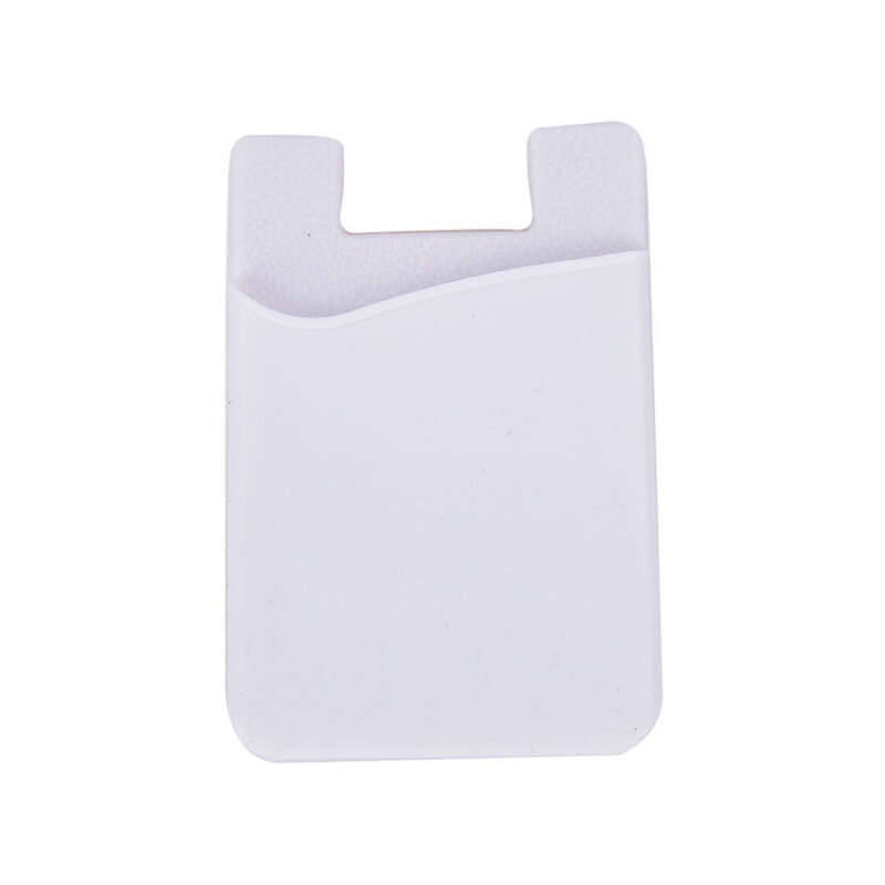 Moda adesivo adesivo capa traseira cartão titular caso bolsa para telefone celular 12 cores