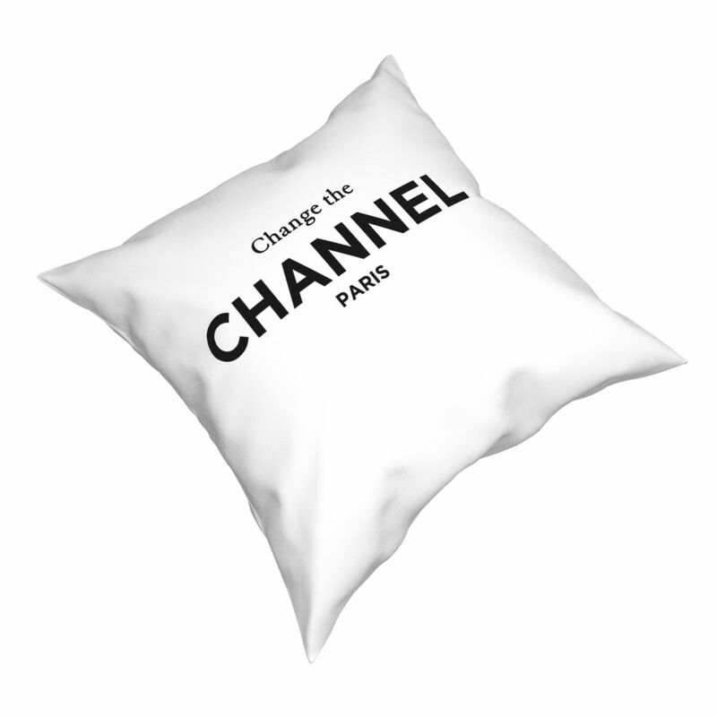 Cambia il canale parigi quadrato federa poliestere stampato cerniera decorativo federa cuscino camera all'ingrosso 45*45cm