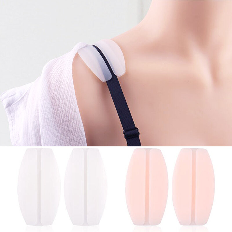 1 paire de coussinets d'épaule antidérapants en Silicone pour femmes, sangles de soutien-gorge, support de sous-vêtements, accessoires
