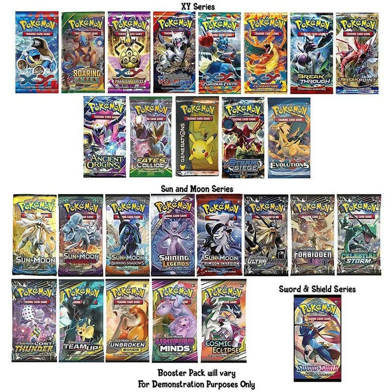 324Pcs Pokemon Cards English Game Collect Card Evolutions Booster Box Sealed Battle Trading Cards Toys Child Gift