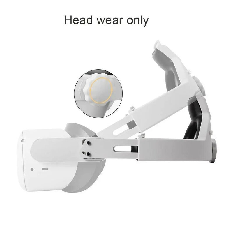 Cinta de cabeça ajustável cinta de halo para oculus quest 2 vr aumentar a força de apoio de pressão reduzida virtual e melhorar o conforto