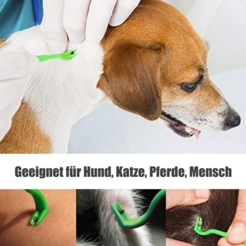 Dropship 2/3Pcs Pet Fleas Remover Hook Lice Plastic Portable Horse Human Cat Dog Pet Supplies Home Tick Remover Tool