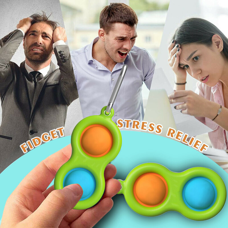 Nuevo SPINNER divertido juguetes Simple Dimple de juguete sensorial para niños adultos estrés autismo regalo estrés pelota