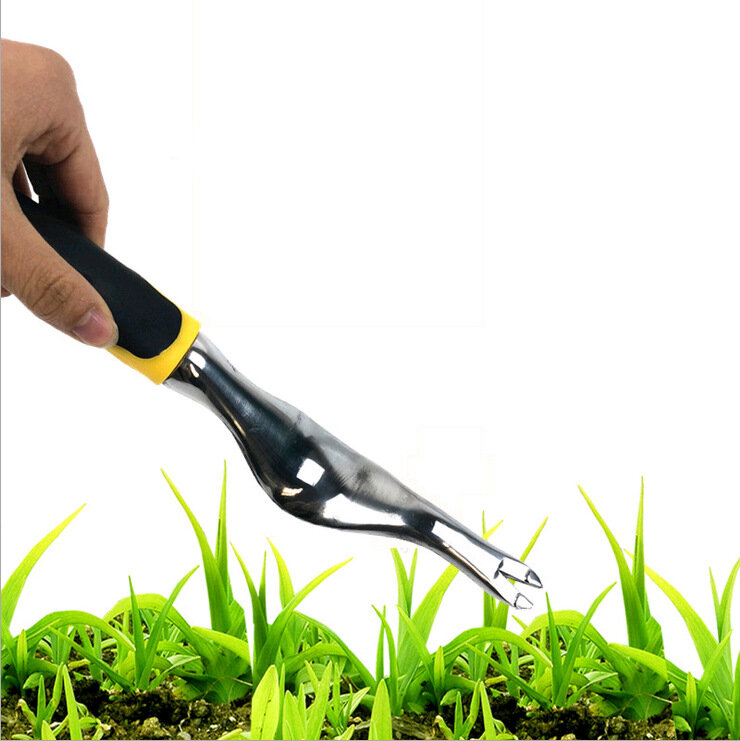 Herramienta de mano para deshierbe de jardín, herramienta Manual de acero inoxidable para tirar de las malas hierbas, aflojamiento del suelo, para jardinería