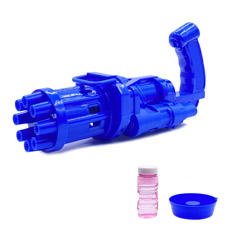 2021 Hot 1pc pistola a bolle elettrica Gatlin Bubble Machine bolle di sapone per bambini bolla magica per bagno estate giocattoli da esterno