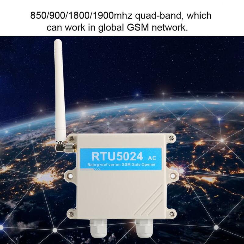 RTU5024 Upgrade sterownik GSM do otwierania bramy łącznik przekaźnikowy bezprzewodowy pilot mechanizm otwierania drzwi czterozakresowy 850/900/1800/1900MHz
