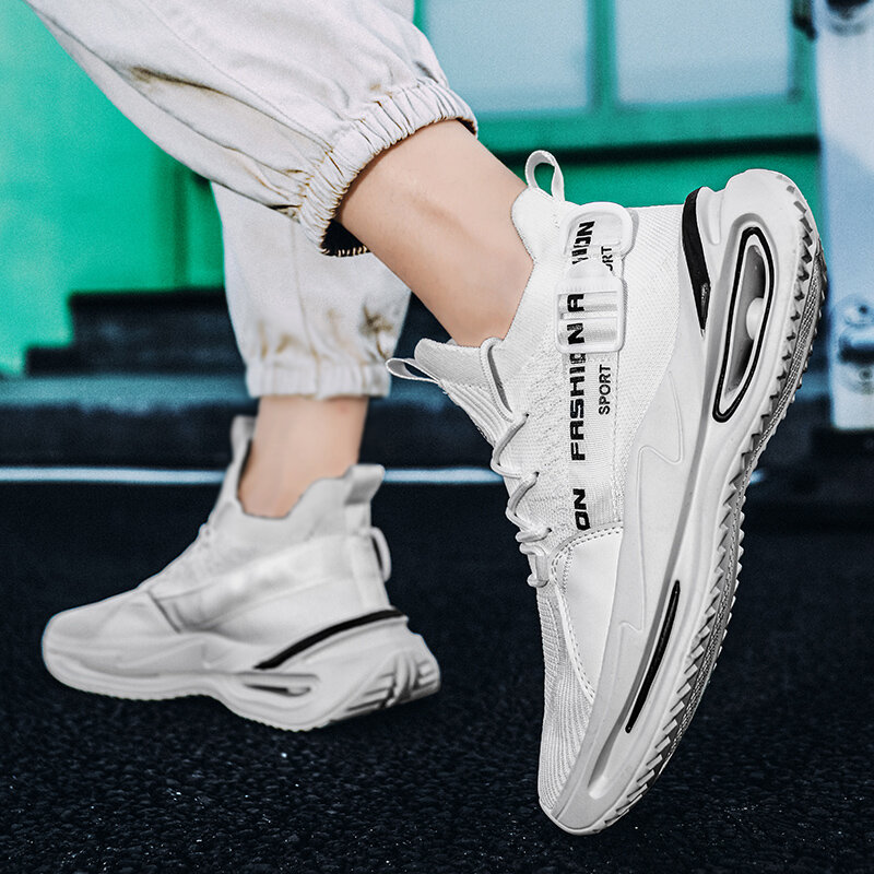 THIRTRAN-Zapatillas gruesas con plataforma para hombre, zapatos informales transpirables a la moda, novedad de 2021