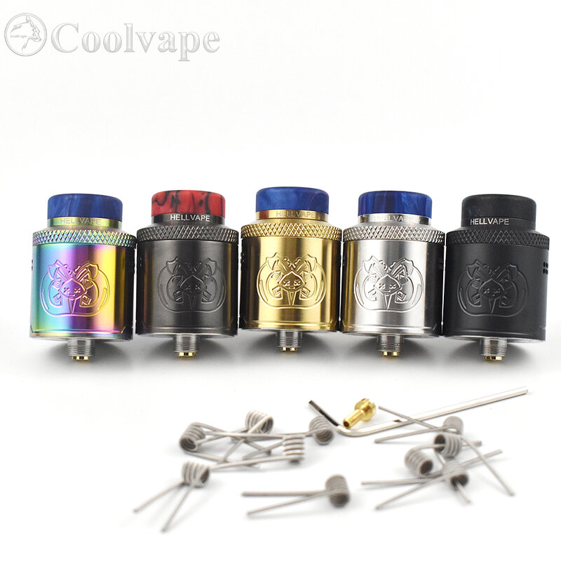 Drop Dead RDA 24mm Atomizer 316ss Single Coil or Dual Coils  with squonk BF PIN  Rebuildable Tank vs Dead Rabbit V2 rda Tank