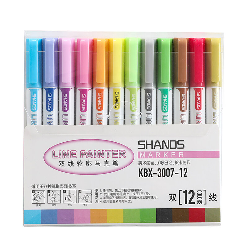 Bolígrafos de marcado de álbum para pintar, suministros de oficina y escuela, marcador de Color, bolígrafos para la escuela, 4/8/12 colores