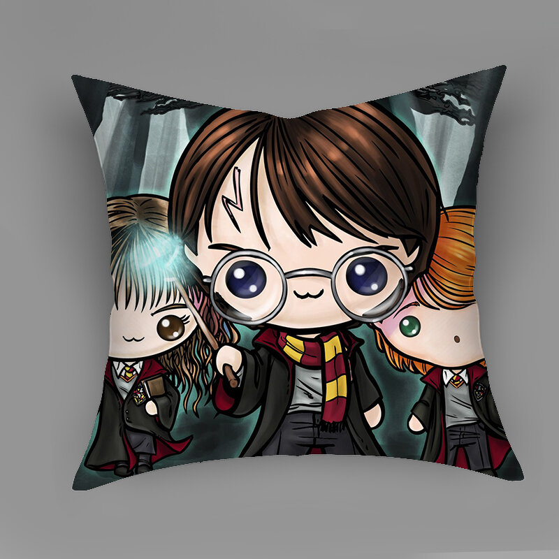Cushion Cover School of Wizardry Pillow Case Decorative Cover Sofa 45X45 Square Cushion Cover Home Throw Pillowcases