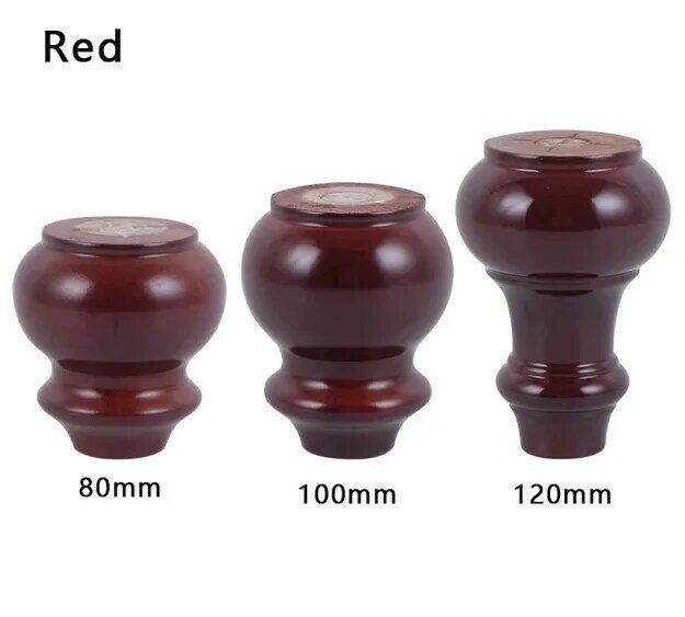 1/4PCS Furniture Legs Replacement Foot Solid Wood For Sofa Bed Table Cabinet Bathroom TV Stands Cupboard Dressing Leg 80-180mm