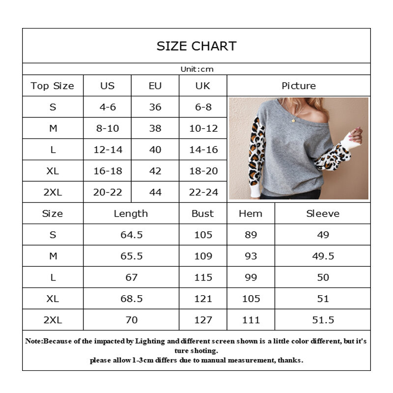 Suéter de punto con estampado de leopardo para mujer, Top informal de cuello redondo de manga larga, de retales, Otoño/Invierno