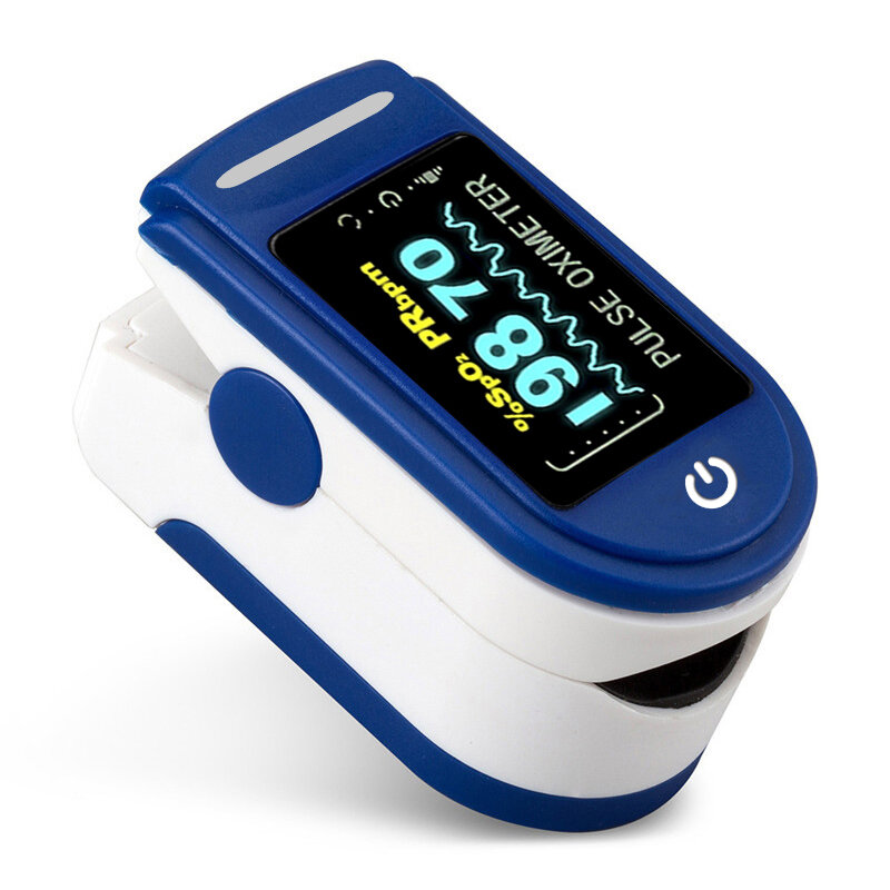 Oxymètre SPO2 PR avec mesure de la température du corps humain sans contact, appareil de mesure de la fréquence cardiaque et du taux d'oxygène dans le sang, type de batterie