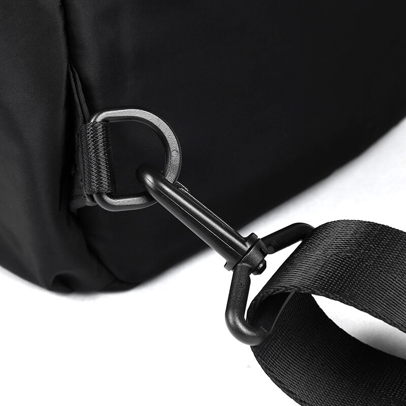 Men's Bags Shoulder Bags High Capacity for Ipad Waterproof Casual Crossbody Bag Black Oxford Messenger Shoulder Chest Bag