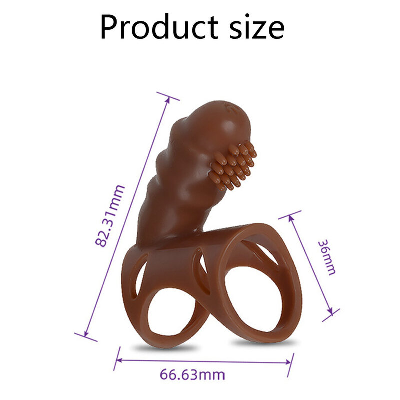 Single Frequency Vibrating Cock Ring Dual Penis Ring Vibrator for Men Clitoral Stimulator Double Ring Male Dildo Strapon SexToys