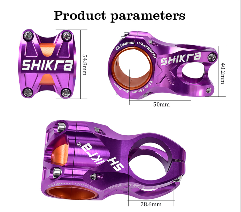 จักรยาน Stem 31.8/35มม.50มม.จักรยานเสือภูเขาจักรยานอลูมิเนียมสั้น Handlebar Stem สำหรับ MTB จักรยาน handlebar อุปกรณ์เ...