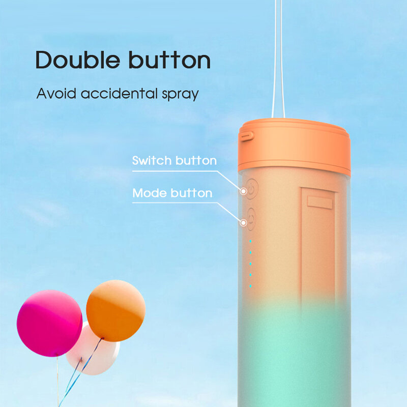 Boi 4 Nozzles 160ML Waterproof Mini Smart Memory Retractable Portable Oral Irrigator 4 Modes Wash Flosser Cleaning Devices