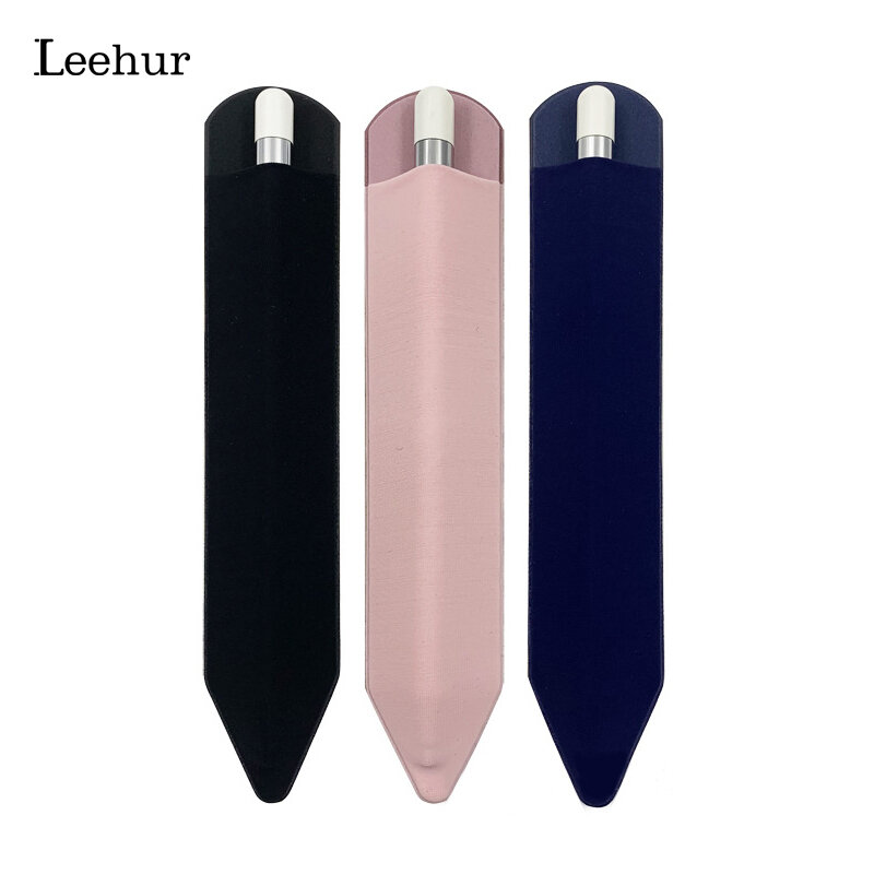 Leehur-funda para lápiz de Apple, soporte adhesivo para lápiz, ipad, condensador, tableta, pegatinas, bolígrafo táctil de PU, funda protectora