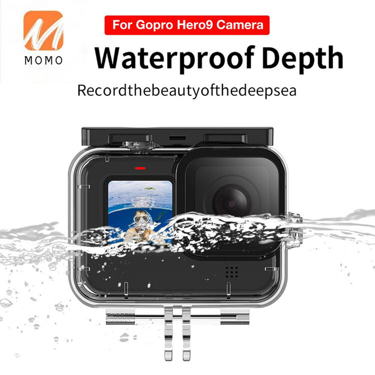 Touch Backdoor Onderwater Waterdichte 60M Behuizing Case Cover Voor 5 6 7 Zwart Actie Camera Duiken Accessoires