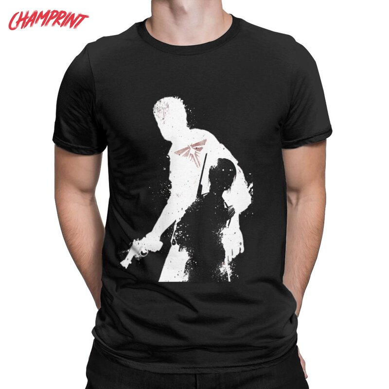 T-shirt da uomo The Last Of Us wlan e Joel Firefly t-shirt in cotone divertente t-shirt a maniche corte collo tondo top regalo