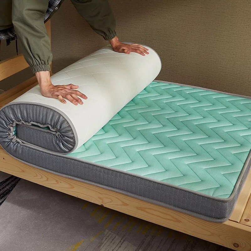 Qualidade coir látex colchão topper rainha tatami piso colchão duro dobrável cama topper