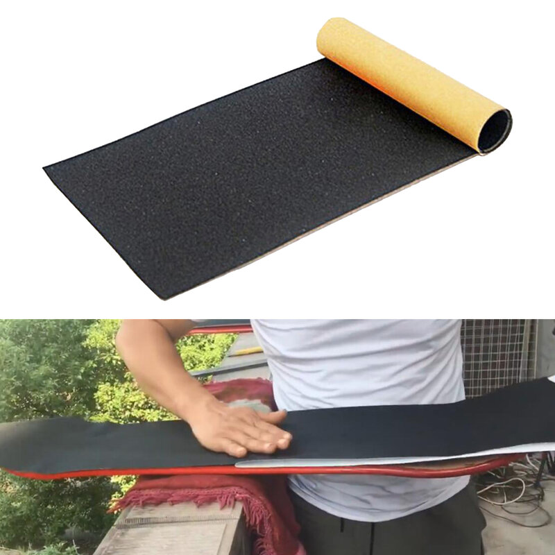 Skateboard esportivo antiderrapante, folha de papel de carboneto de silicone durável e seguro à base de pvc e antiderrapante