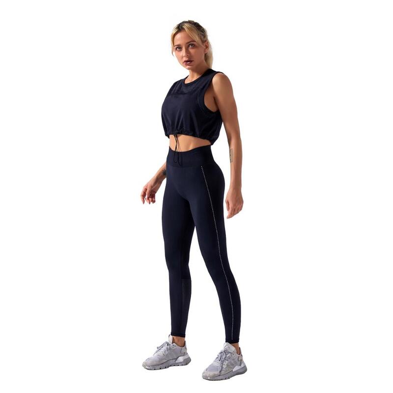 Vrouwen Yoga Pakken Sportkleding Hoge Taille Squat Proof Fitness Broek Losse Trekkoord Top Workout Set Outfits Gym Trainingspakken