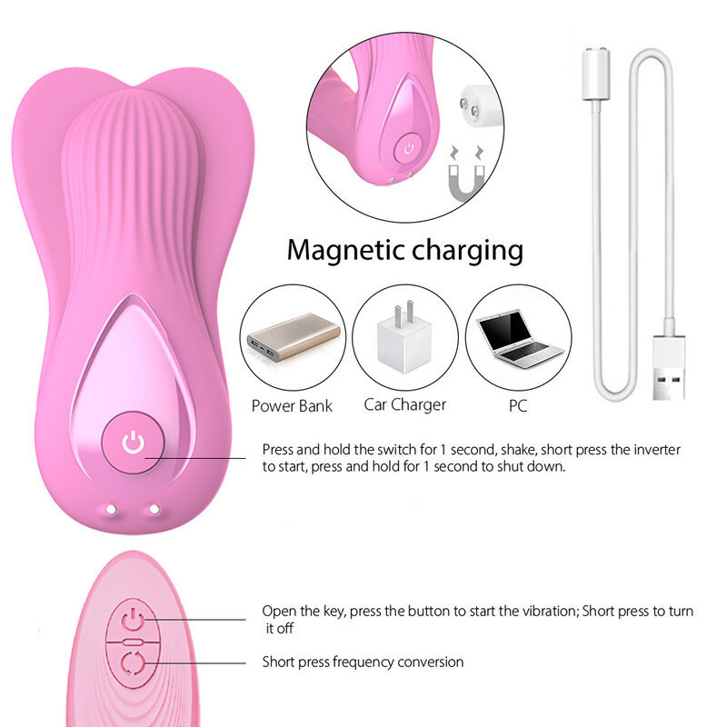 Mutandine dei vibratori del Dildo telecomandato per le donne stimolatore del clitoride macchina del sesso per adulti masturbatore femminile giocattolo di massaggio della Vagina