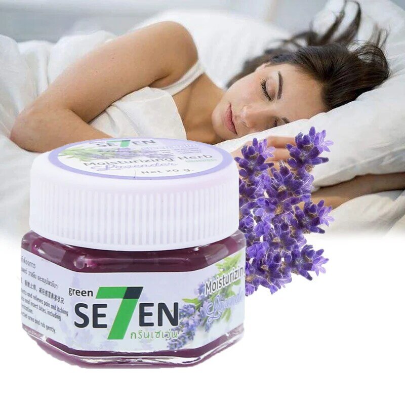 Creme de ajuda ao sono eficaz lavanda bálsamo aromático calmante óleo essencial tratamento insônia aliviar o estresse ansiedade creme