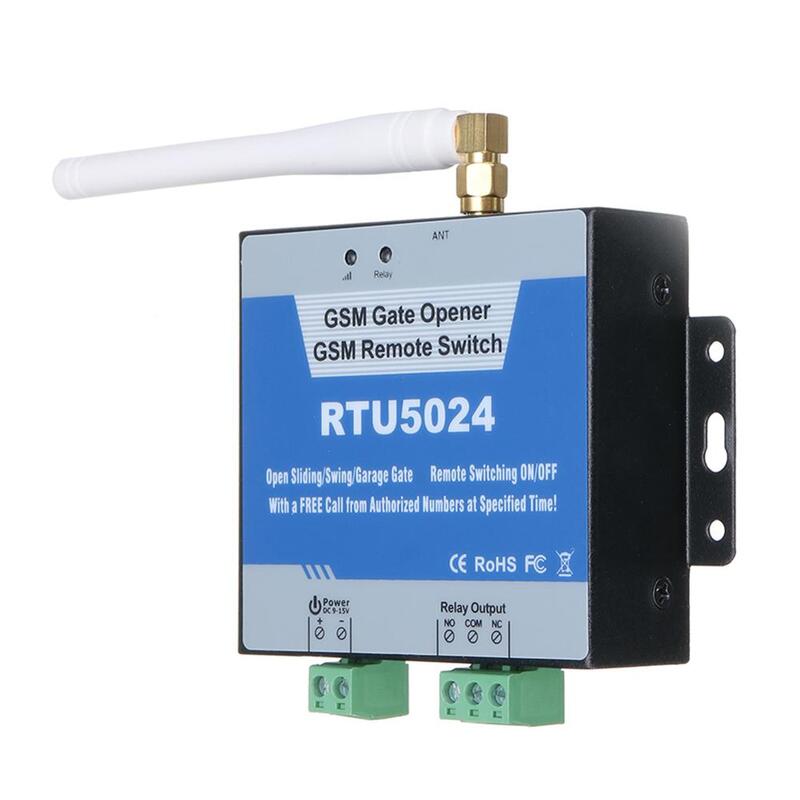 RTU5024 GSM ประตูรีเลย์สวิทช์รีโมทคอนโทรลไร้สายประตูประตูโทรฟรี850/900/1800/1900MHz