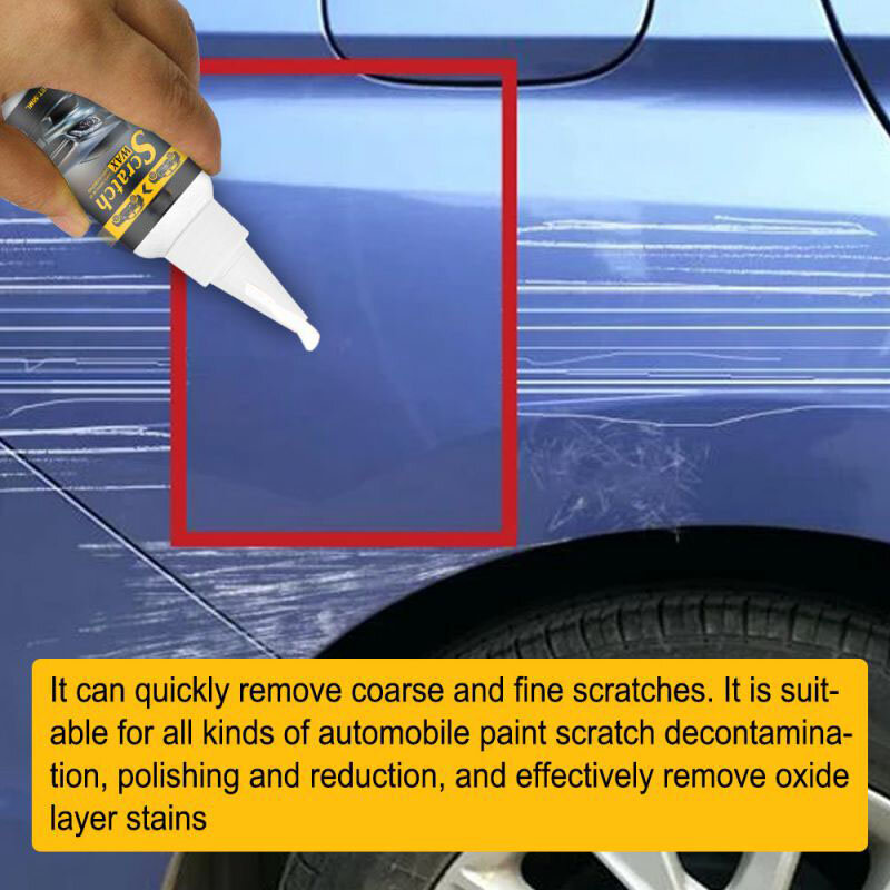 Car Scratch Remover Repair Wax With Sponge Auto Swirl Remover Anti-Scratch Polishing Body Compound Paint Care Tool Maintenance