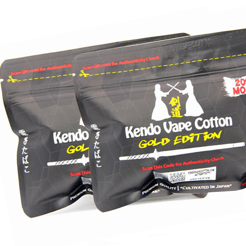 Elektronische Sigaret Kendo Vape Katoen 100% Japanse Warmte Draad Organische Bacon Katoen Voor Diy Rda Rba Verstuiver Coil Wick