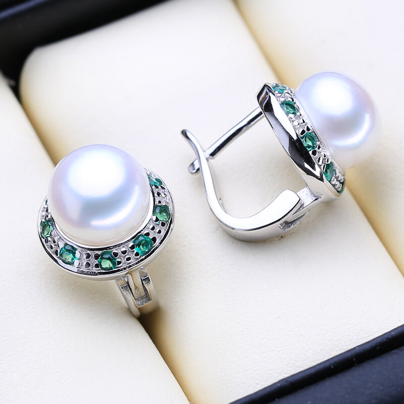 FENASY – boucles d'oreilles en perles d'eau douce pour femmes, bijoux à la mode, Style coréen, Style Boho, en argent Sterling 925