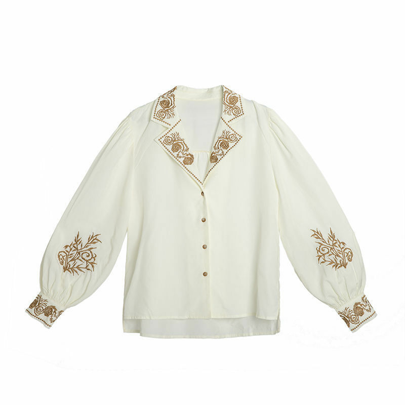 QWEEK eleganckie koszulki damskie z długim rękawem topy w kwiaty damskie 2021 wiosna moda biurowa, damska casualowy wzór luksusowe Vintage bluzki