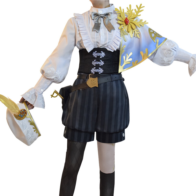 Anime! Identità V Edgar Valden Pittore Alchemist Oro Vestito di Pelle Uniforme Cosplay Costume di Halloween Outfit Per Le Donne di Trasporto libero