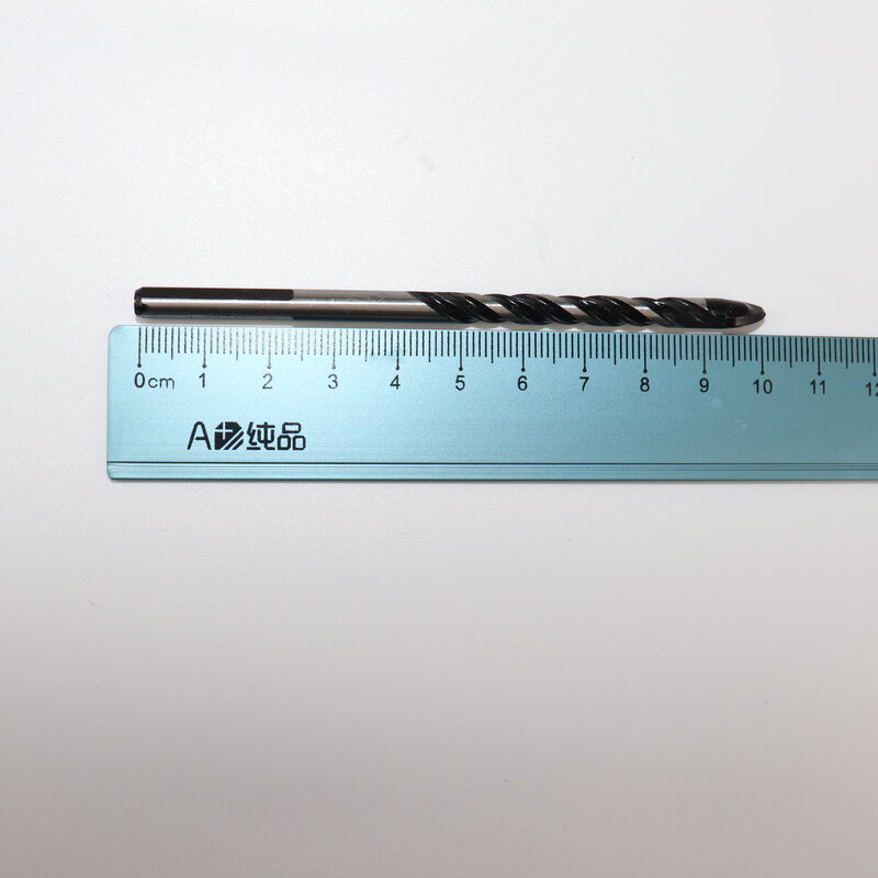 Broca helicoidal triangular para taladro de vidrio, cerámica, negro, multifunción, 6mm