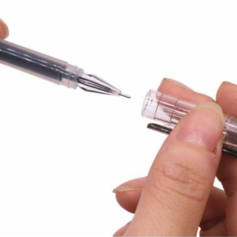0.38mm dużej pojemności atramentu Dimand kształt igły stalówka długopis żelowy pióro dla ucznia szkolne artykuły biurowe napełniania gładkie pisanie długopisy Diy