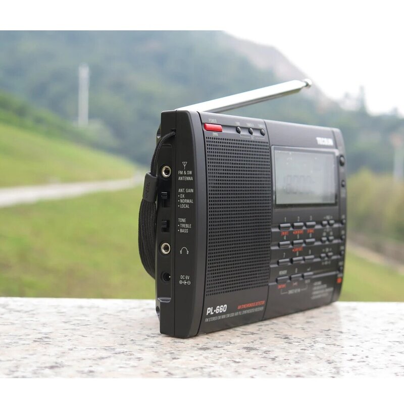 TECSUN PL-660 라디오 PLL SSB VHF 에어 밴드 라디오 수신기, FM MW SW LW 라디오, 멀티 밴드 듀얼 변환 인터넷 휴대용 라디오