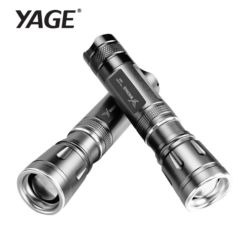 YAGE 충전식 Led 손전등 크리 XPE 랜턴 전술 손전등 18650 램프 터치 Linternas Led 램프 YG-318C